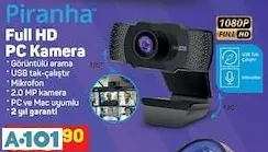 PİRANHA FULL HD PC KAMERA PİRANHA FULL HD PC KAMERA